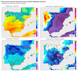 Temperature variations Spain 15 May 2015 by Diego Fdez-Sevilla